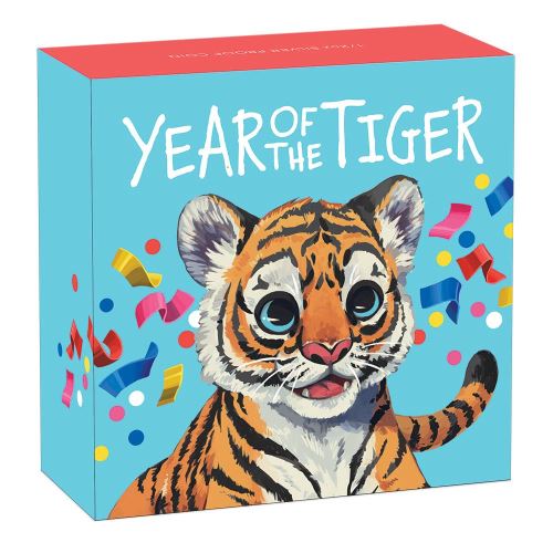 Thumbnail for 2022 Half oz Coloured Proof Coin - Baby Tiger