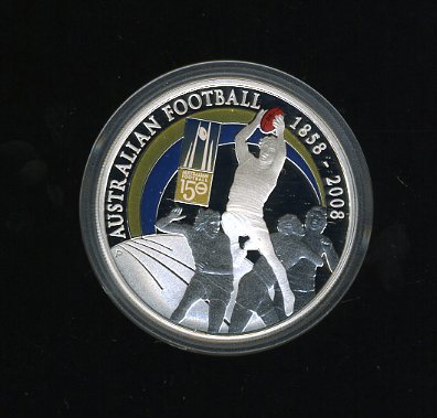 Thumbnail for 2008 100 Years of Australian Football 1oz Silver Proof Coin