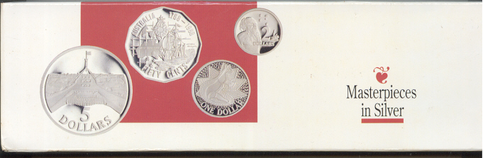 Thumbnail for 1988 Masterpieces in Silver Proof Set
