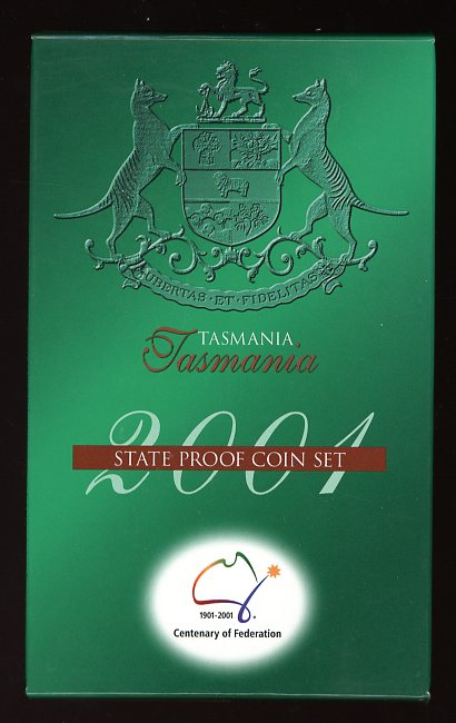 Thumbnail for 2001 Federation Three Coin Proof Set - Tasmania