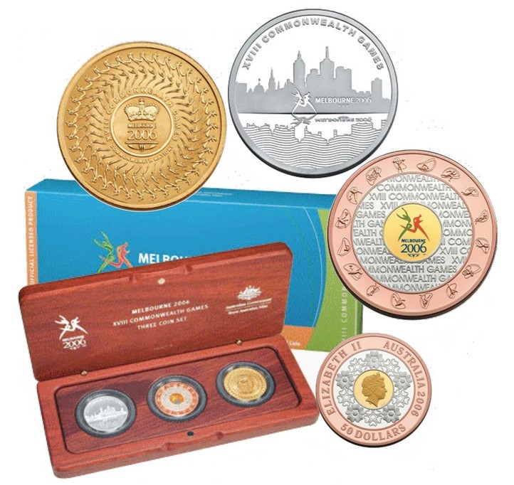 Thumbnail for 2006 Commonwealth Games Melbourne Three Coin Proof Set