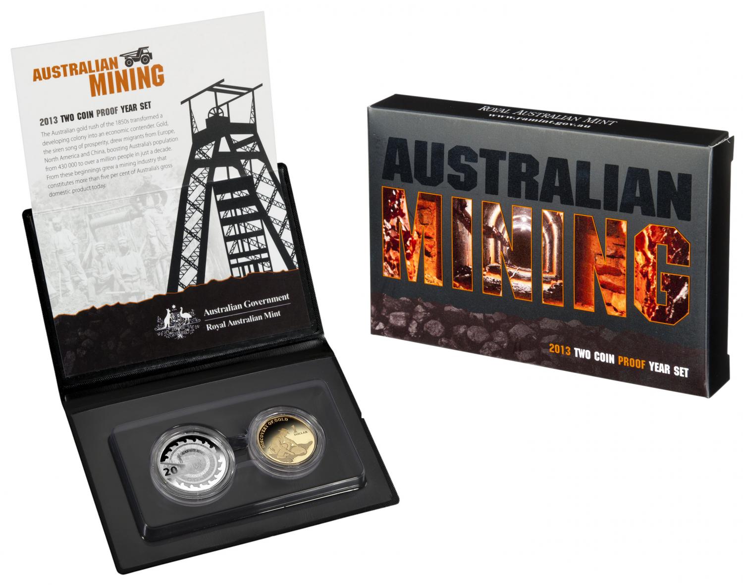 Thumbnail for 2013 Two Coin Proof Set - Australian Mining
