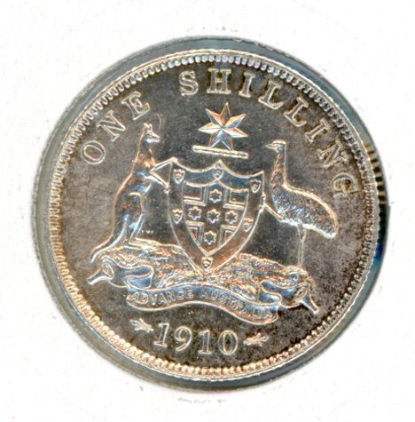 Thumbnail for 1910 Australian Shilling CH UNC