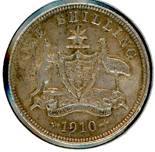 Thumbnail for 1910 Australian Shilling gEF
