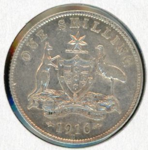 Thumbnail for 1916 Australian Shilling VF