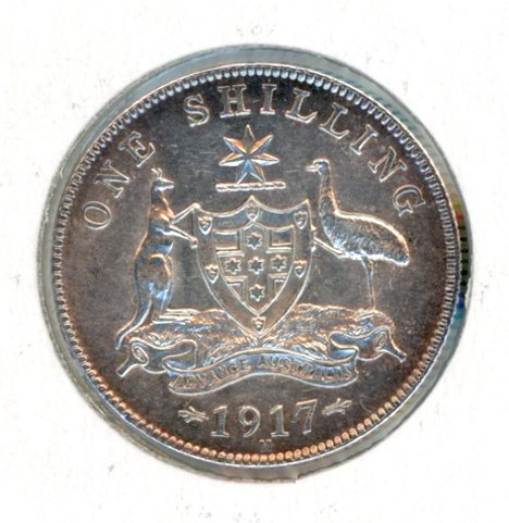 Thumbnail for 1917 Australian Shilling aUNC