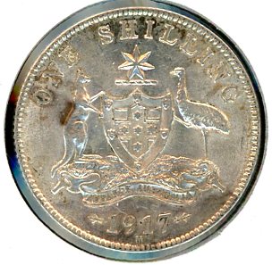 Thumbnail for 1917 Australian Shilling gEF