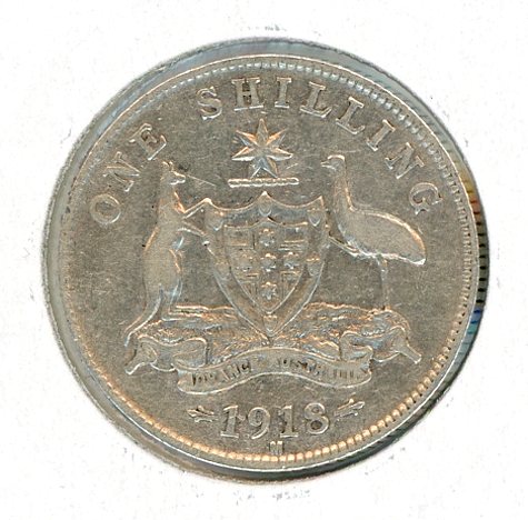 Thumbnail for 1918 Australian Shilling FINE