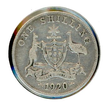 Thumbnail for 1920 Australian Shilling VG