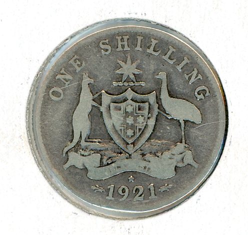 Thumbnail for 1921* Australian Shilling VG