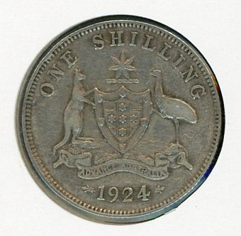 Thumbnail for 1924 Australian George V Shilling Fine