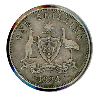 Thumbnail for 1924 Australian George V Shilling gFine