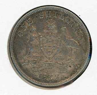 Thumbnail for 1925 Australian George V Shilling aVF
