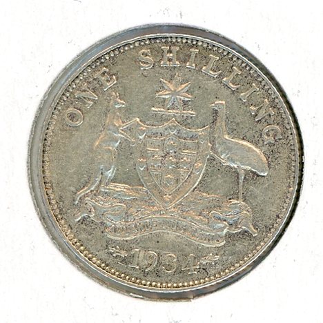 Thumbnail for 1934 Australian Shilling (B) VF