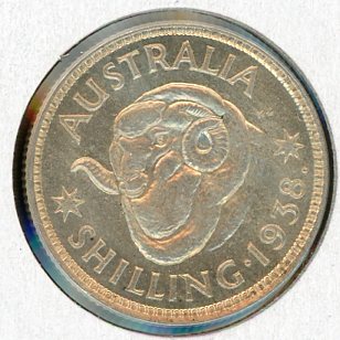 Thumbnail for 1938 Australian Shilling aUNC