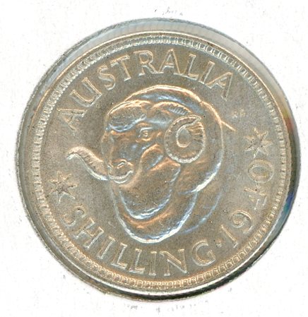 Thumbnail for 1940 Australian Shilling aUNC