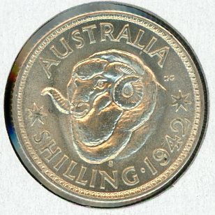 Thumbnail for 1942S Australian Shilling aUNC