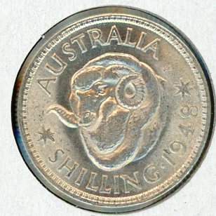 Thumbnail for 1948 Australian Shilling aUNC