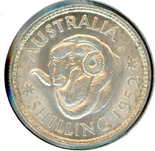 Thumbnail for 1952 Australian Shilling gEF