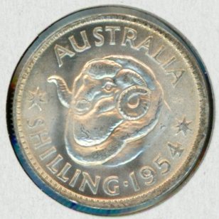 Thumbnail for 1954 Australian Shilling UNC