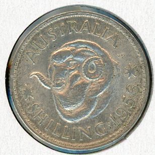 Thumbnail for 1956 Australian Shilling UNC