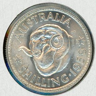Thumbnail for 1958 Australian Shilling UNC