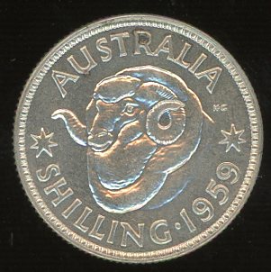 Thumbnail for 1959 Australian Proof Shilling