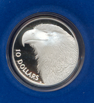 Thumbnail for 1994 Birds of Australia $10 Proof - Wedge Tailed Eagle