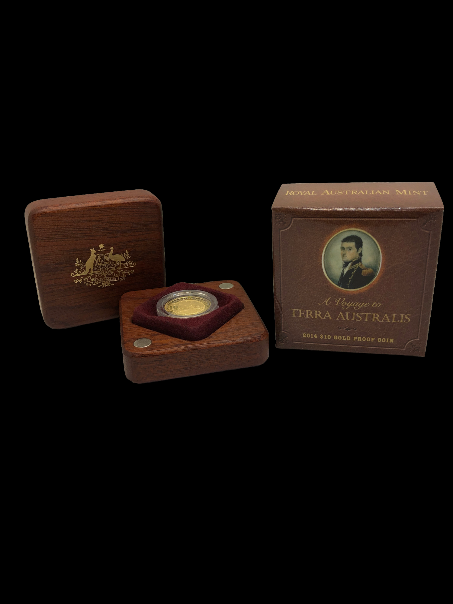 Thumbnail for 2014 A Voyage to Terra Australis $10.00 Gold Proof