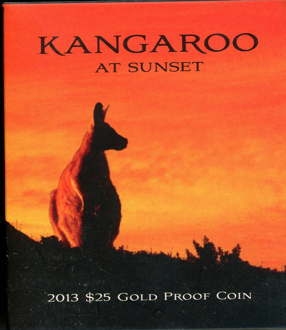 Thumbnail for 2013 Kangaroo at Sunset $25 Gold Proof Coin
