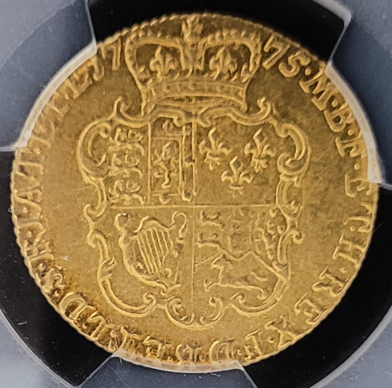 Thumbnail for 1775 UK Gold Guinea slabbed PCGS AU53