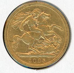 Thumbnail for 1895 UK Gold Half Sovereign