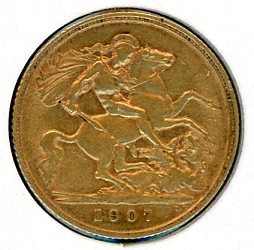 Thumbnail for 1907 UK Gold Half Sovereign