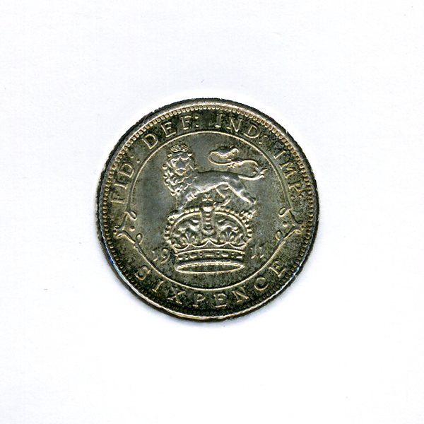 Thumbnail for 1911 Sixpence - Uncirculated