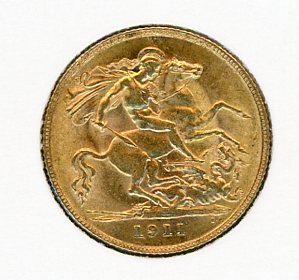 Thumbnail for 1911 UK Gold Half Sovereign