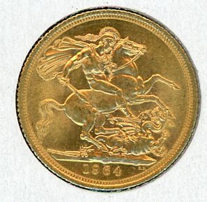 Thumbnail for 1964 UK Gold Sovereign
