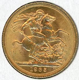 Thumbnail for 1965 UK Gold Sovereign