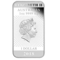 Image 2 for 2018 1oz Rectangular Dragon Silver Proof Coin