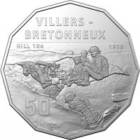 Image 2 for 2018 The Western Front Fifty Cent Coin - The Battle of Villers-Bretonneux