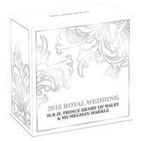 Image 1 for 2018 Royal Wedding 1oz Coloured Silver Coin - Prince Henry and Ms. Meghan Markle