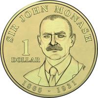 Image 2 for 2018 Sir John Monash Uncirculated Dollar