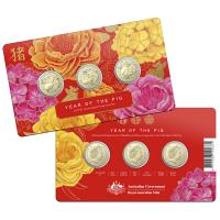 Image 1 for 2019 Lunar Year of the Pig - 3 Coin Set