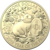 Image 2 for 2019 Lunar Year of the Pig - 3 Coin Set