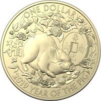 Image 4 for 2019 Lunar Year of the Pig - 3 Coin Set