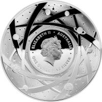 Image 2 for 2019 Five Dollar Moon Coloured Fine Silver Proof Domed Coin-The Earth & Beyond