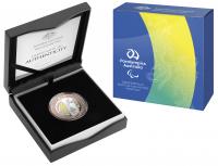 Image 1 for 2020 $5  Australian Paralympic Team Bi-Metallic Silver.Copper.Selectively Gold Plated Proof Coin 