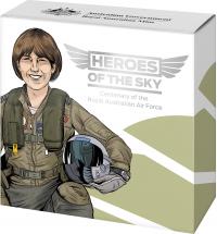 Image 4 for 2021 Heroes of the Sky $1 Silver Proof 'C' Mintmark Coin