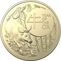 Image 2 for 2021 $1 AlBr Year of the Ox - UNC Two Coin Set