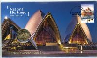Image 1 for 2021 Issue 21 National Heritage Australia Sydney Opera House PNC with RAM $1 'O' for Opera House- limited to 6,500
