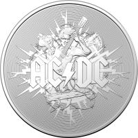 Image 2 for 2021 $1 1oz Silver Frosted Uncirculated Coin - 45th Anniversary ACDC